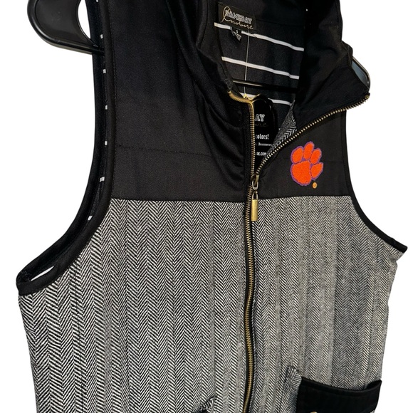 NWT Gameday Couture Clemson Herringbone Vest Size S - Picture 4 of 6